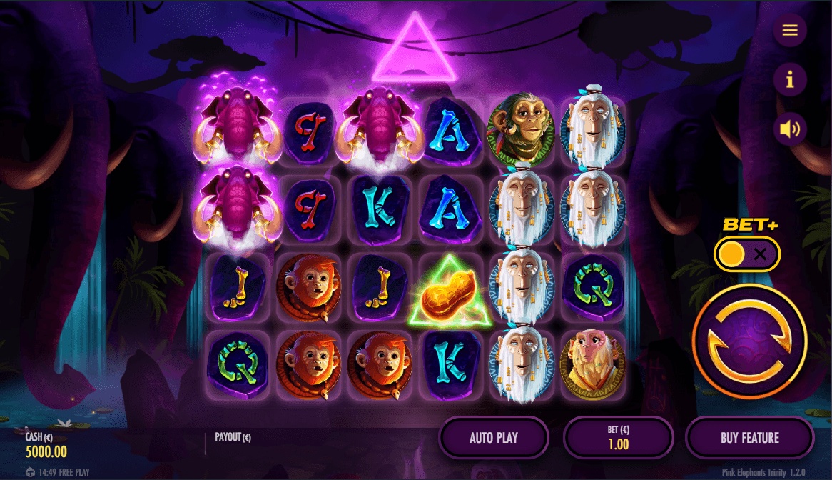 The game is set in an exotic world where a tribe of apes worship a Pink Elephant